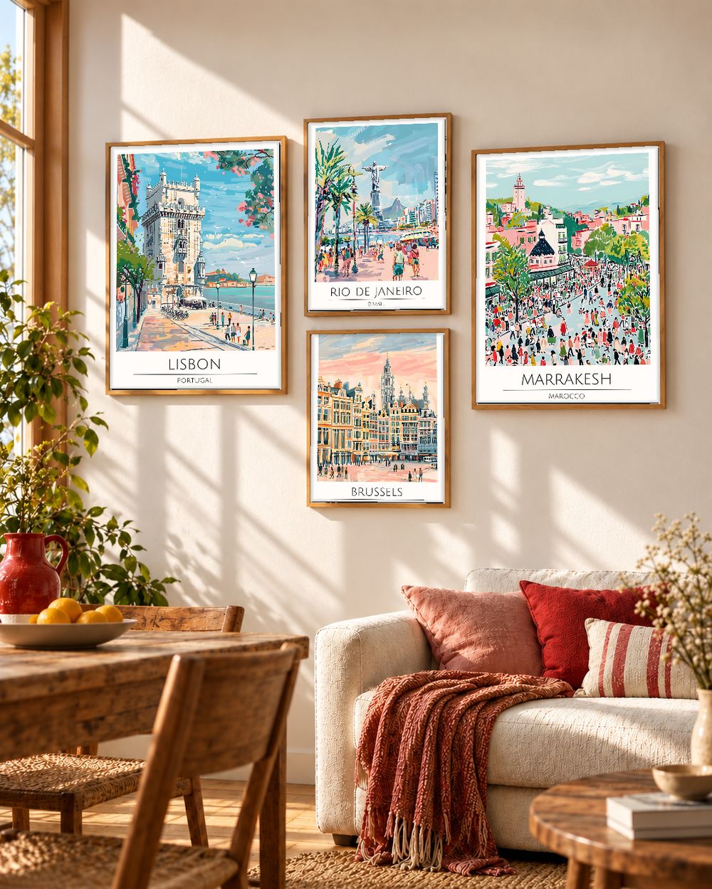 Set de cuadros decorativos que combinan