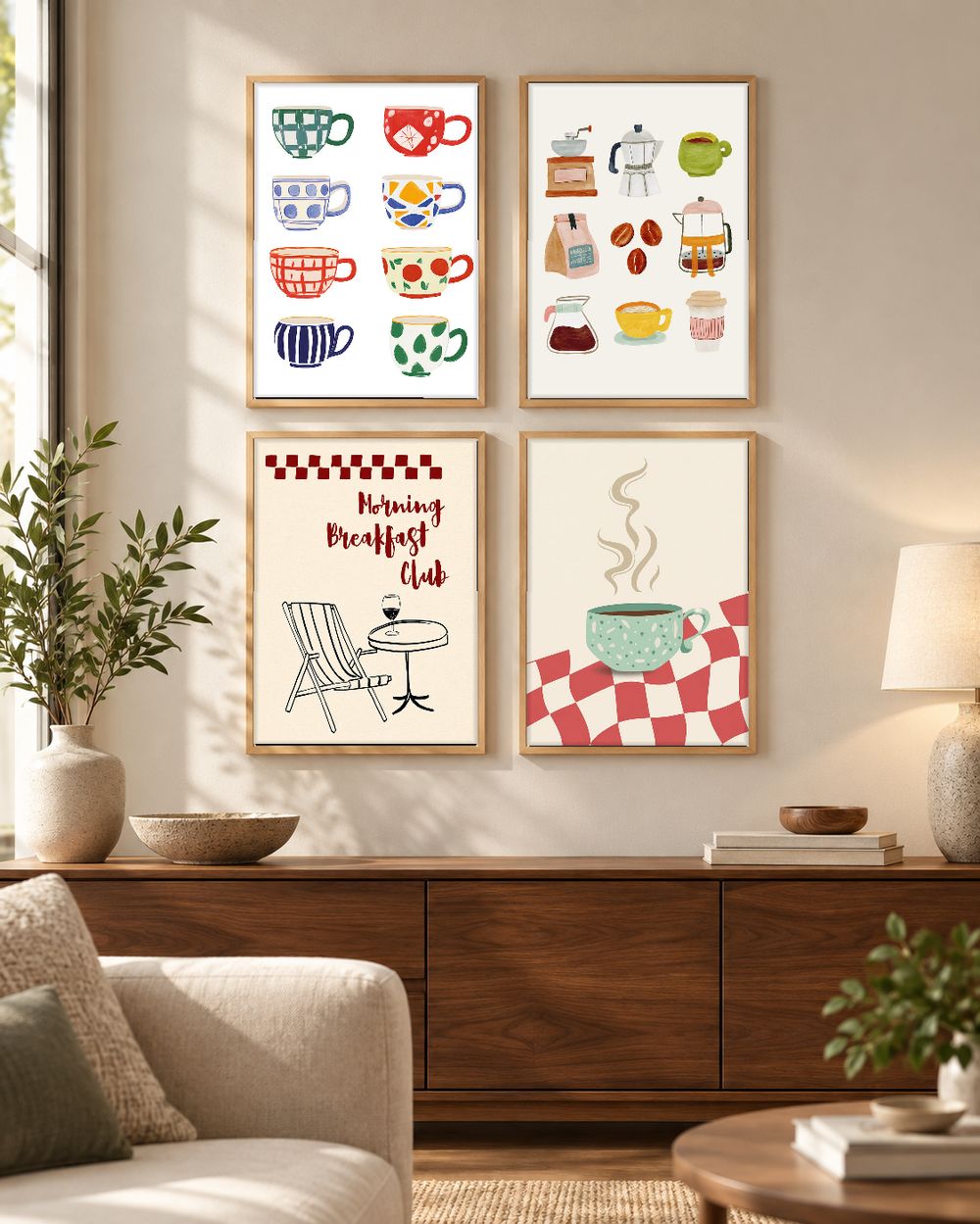 Set de cuadros decorativos que combinan