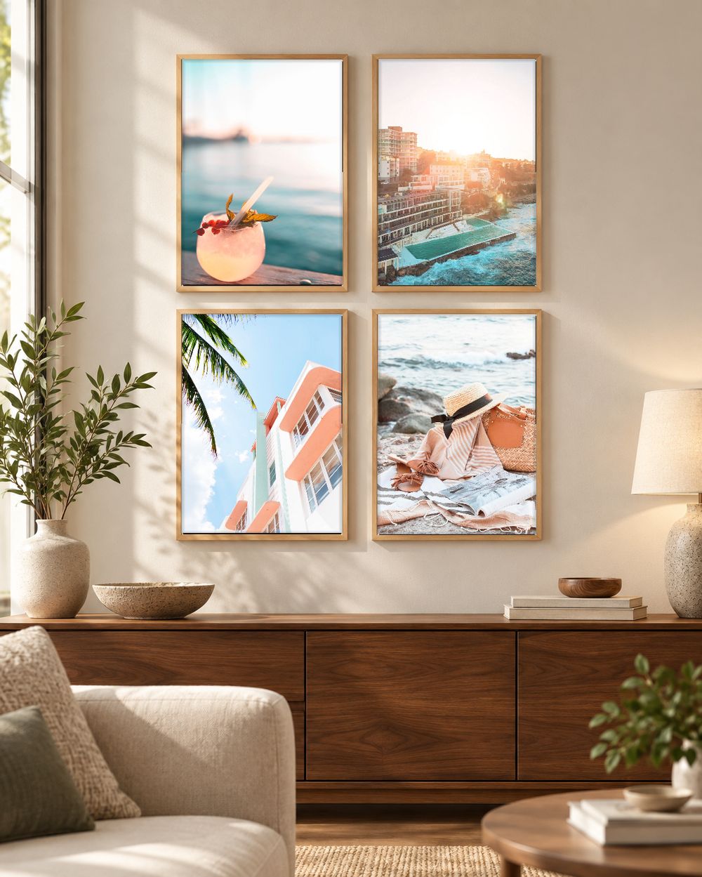 Set de cuadros decorativos que combinan