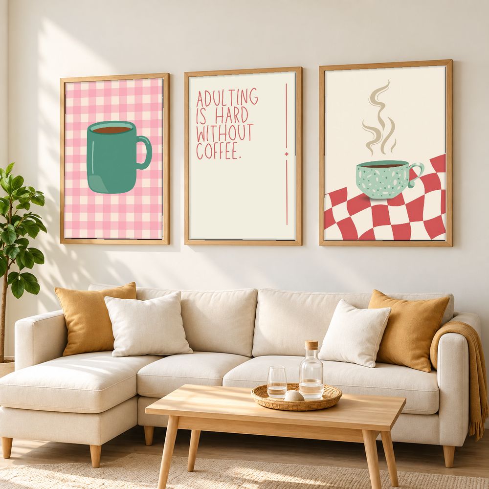 Set de cuadros decorativos que combinan