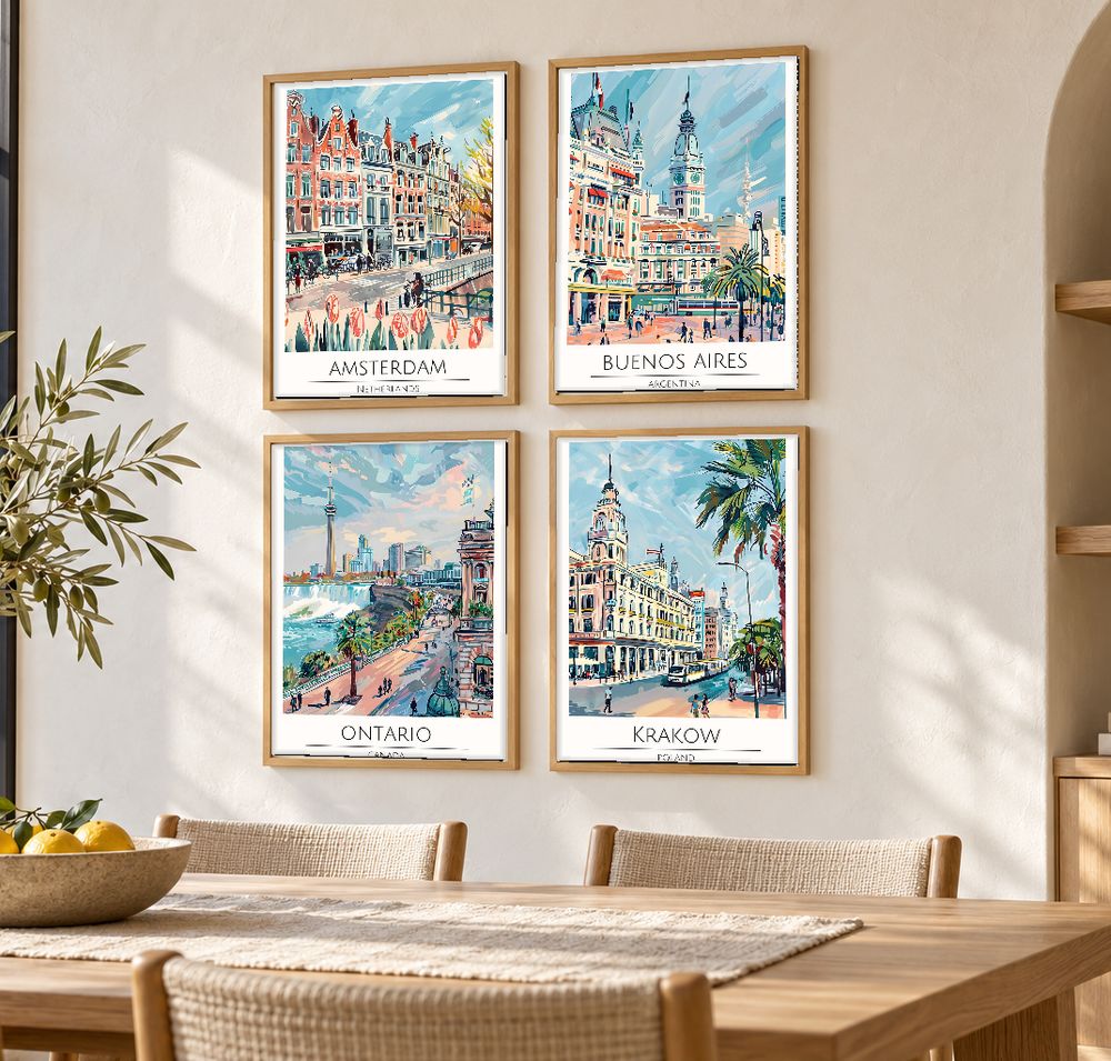 Set de cuadros decorativos que combinan