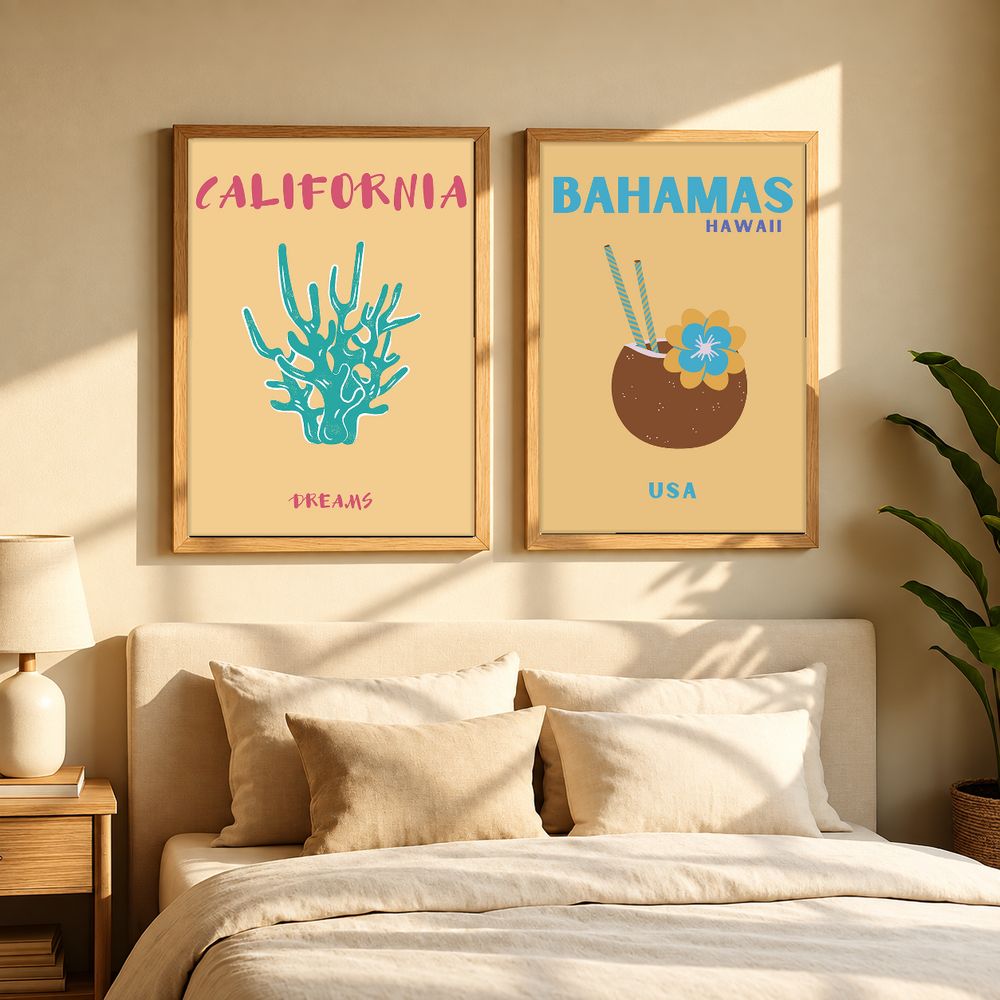 Set de cuadros decorativos que combinan