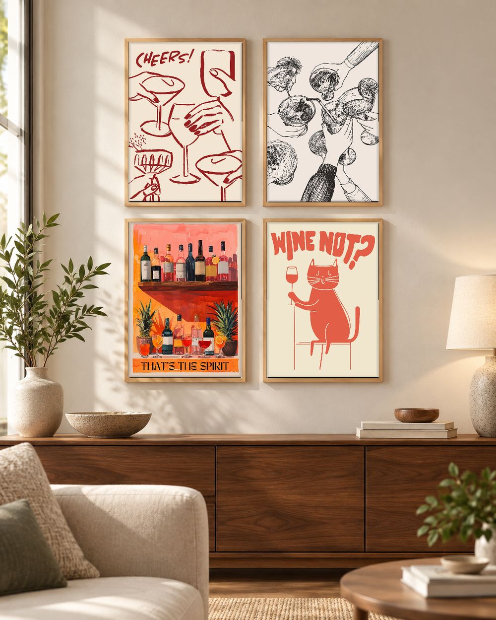 Set de cuadros decorativos que combinan