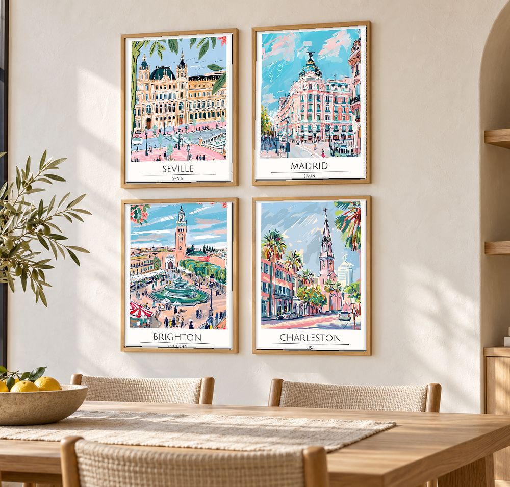 Set de cuadros decorativos que combinan