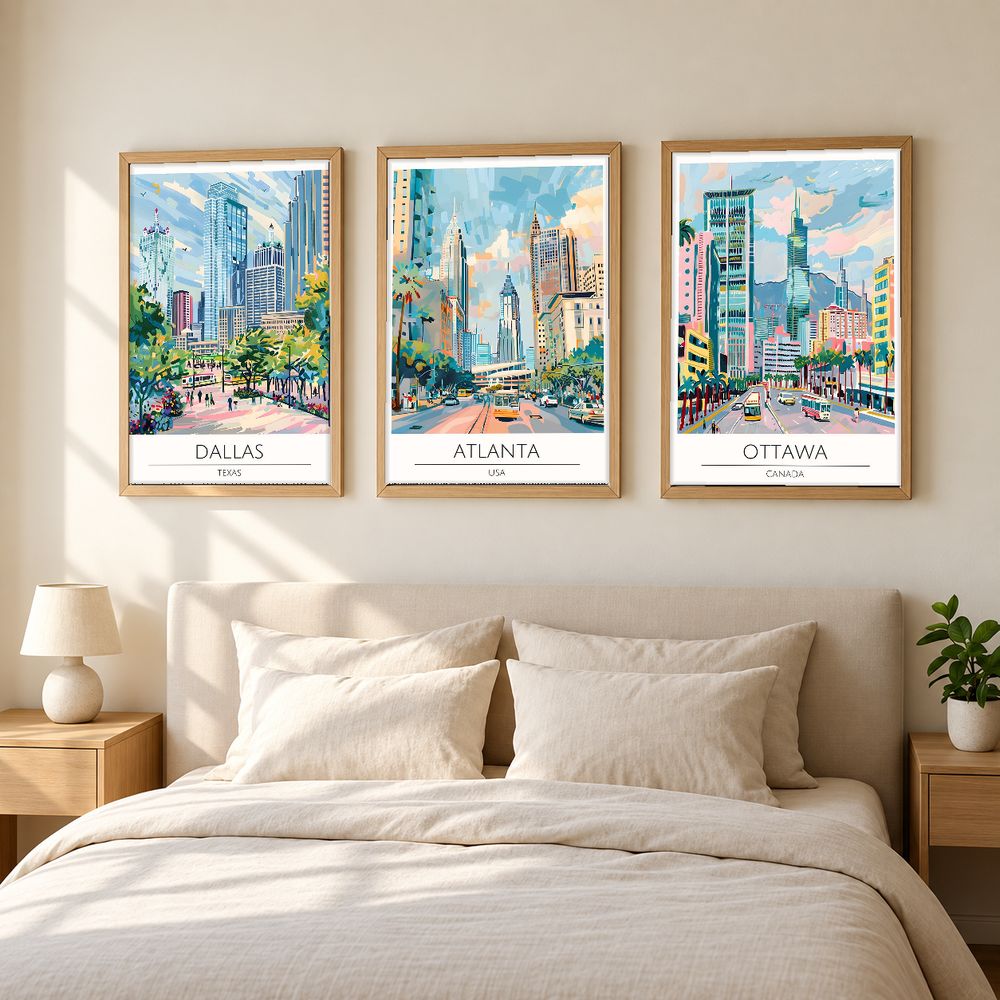 Set de cuadros decorativos que combinan