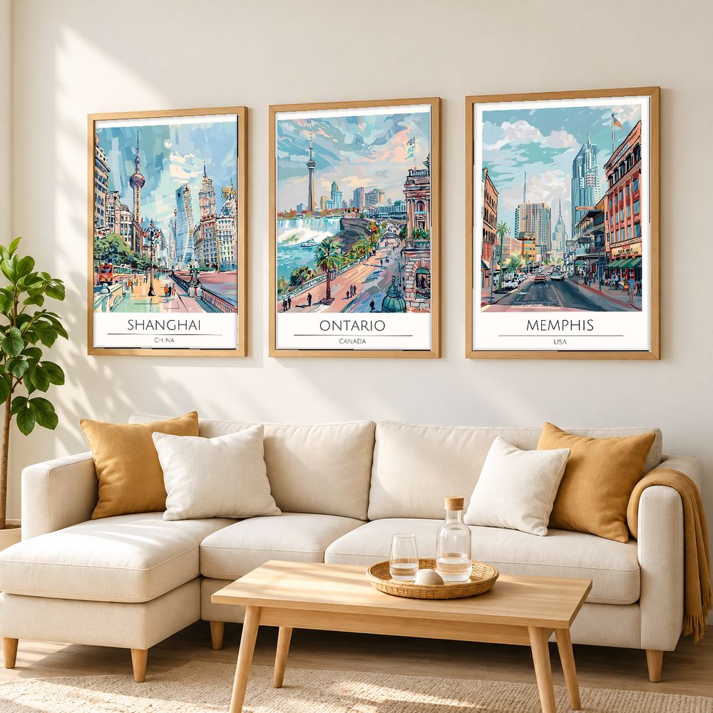 Set de cuadros decorativos que combinan
