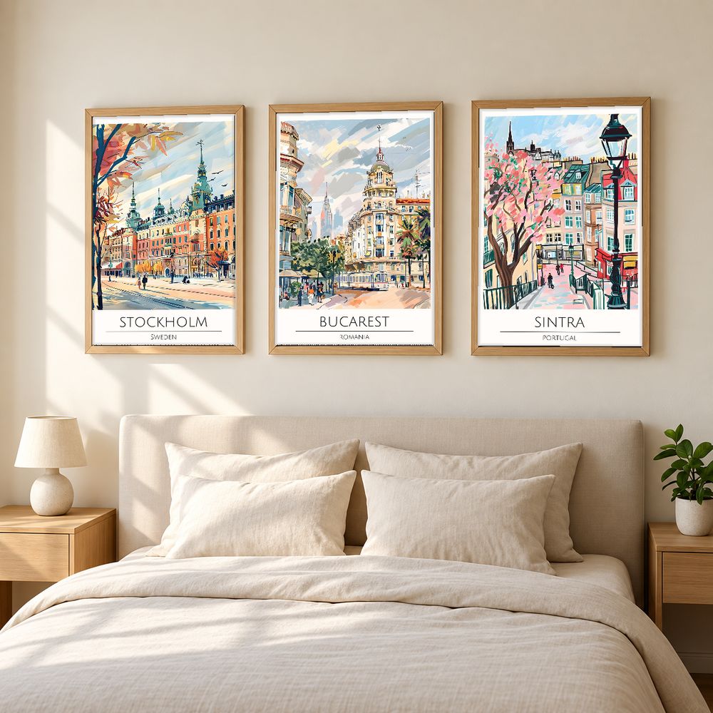 Set de cuadros decorativos que combinan