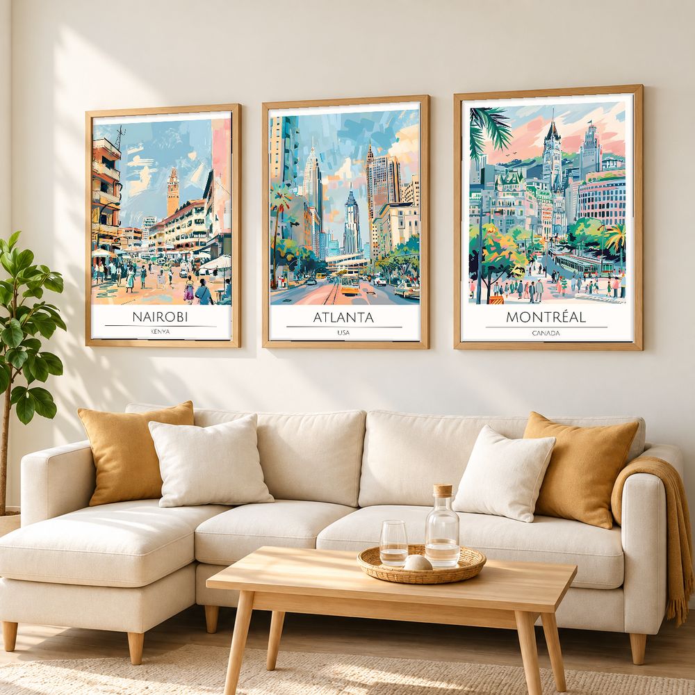Set de cuadros decorativos que combinan