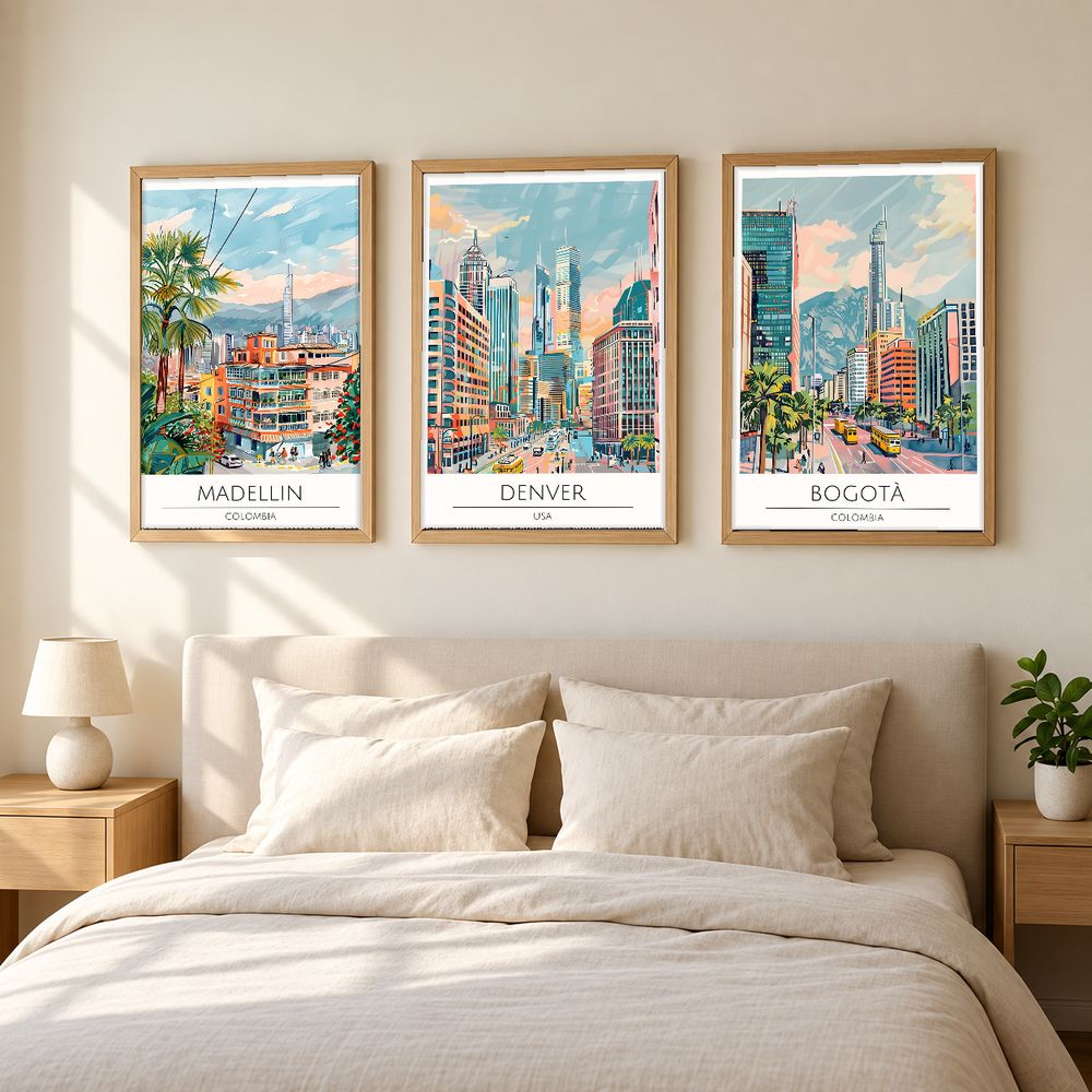 Set de cuadros decorativos que combinan