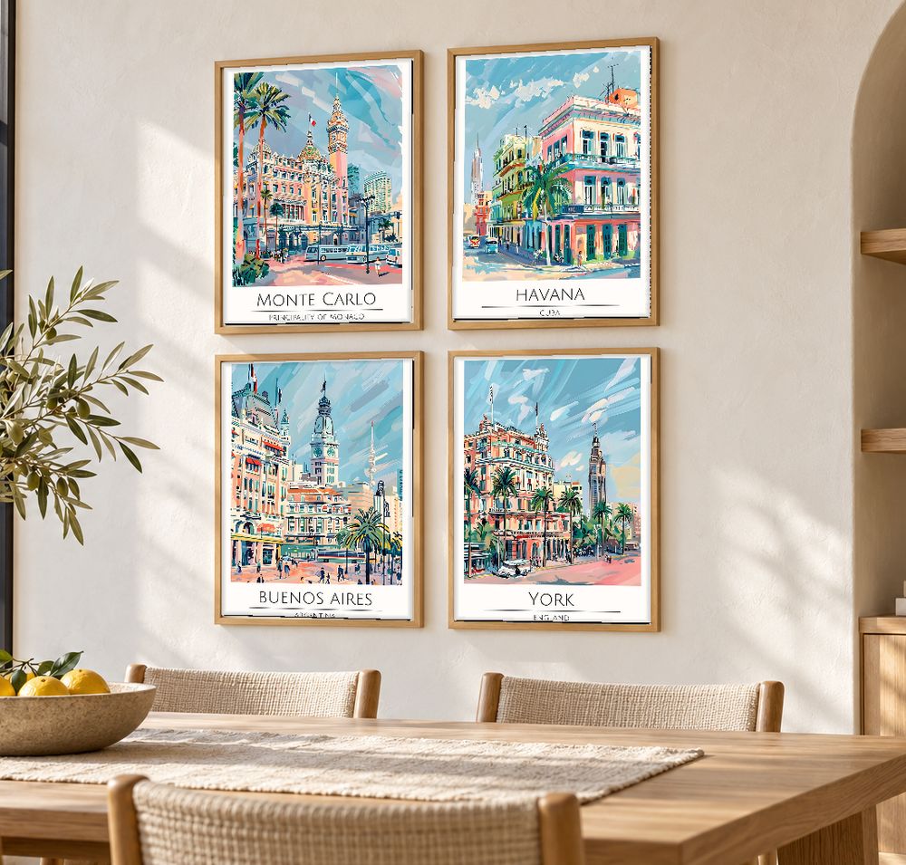 Set de cuadros decorativos que combinan
