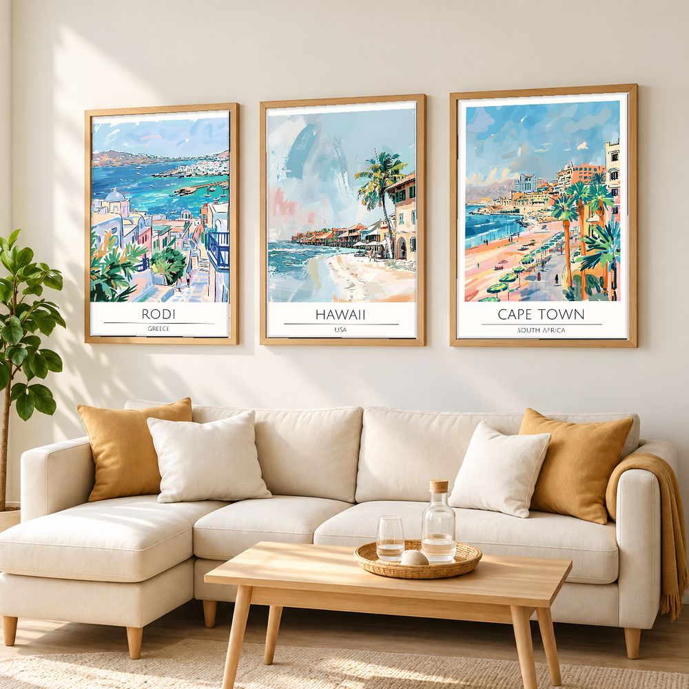 Set de cuadros decorativos que combinan