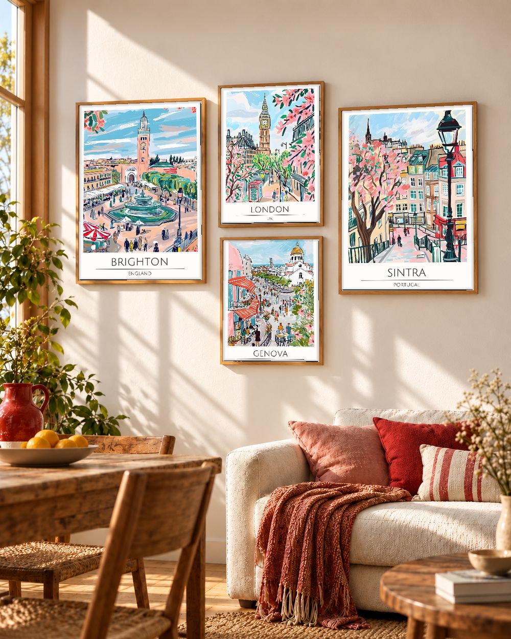 Set de cuadros decorativos que combinan