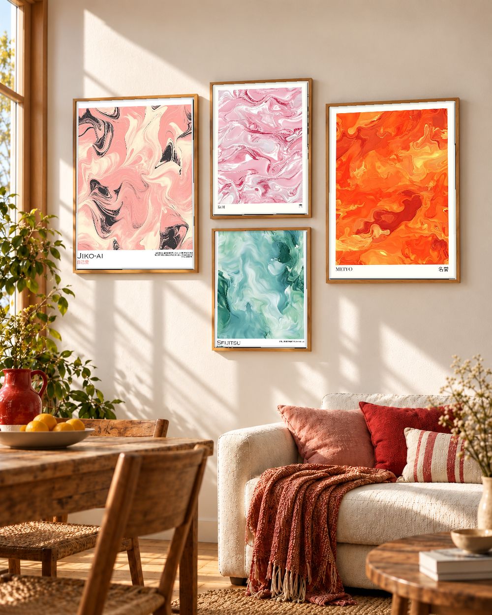 Set de cuadros decorativos que combinan