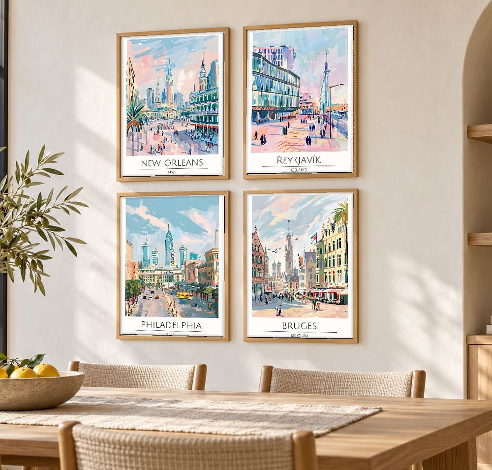 Set de cuadros decorativos que combinan