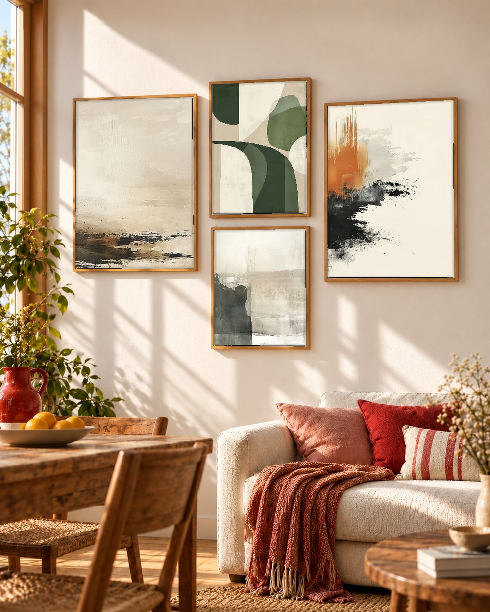 Set de cuadros decorativos que combinan