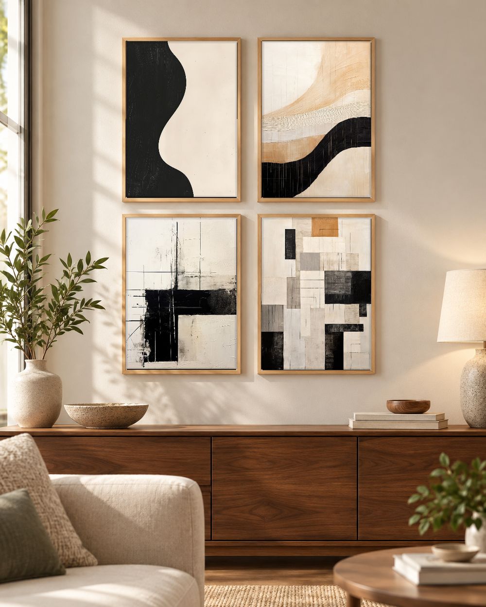 Set de cuadros decorativos que combinan