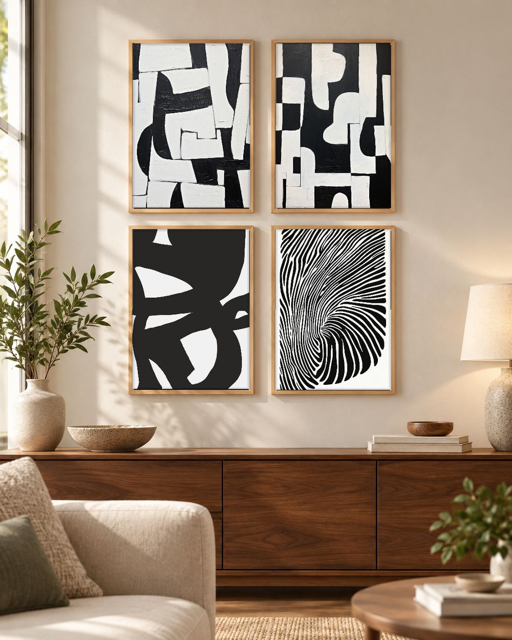 Set de cuadros decorativos que combinan