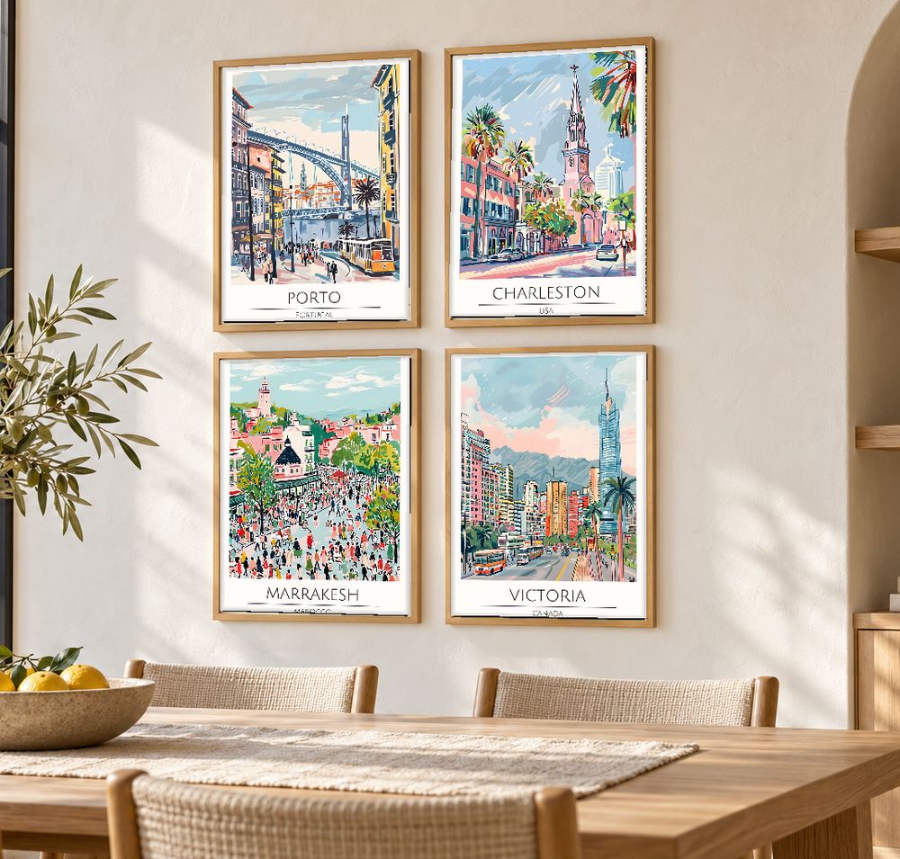 Set de cuadros decorativos que combinan