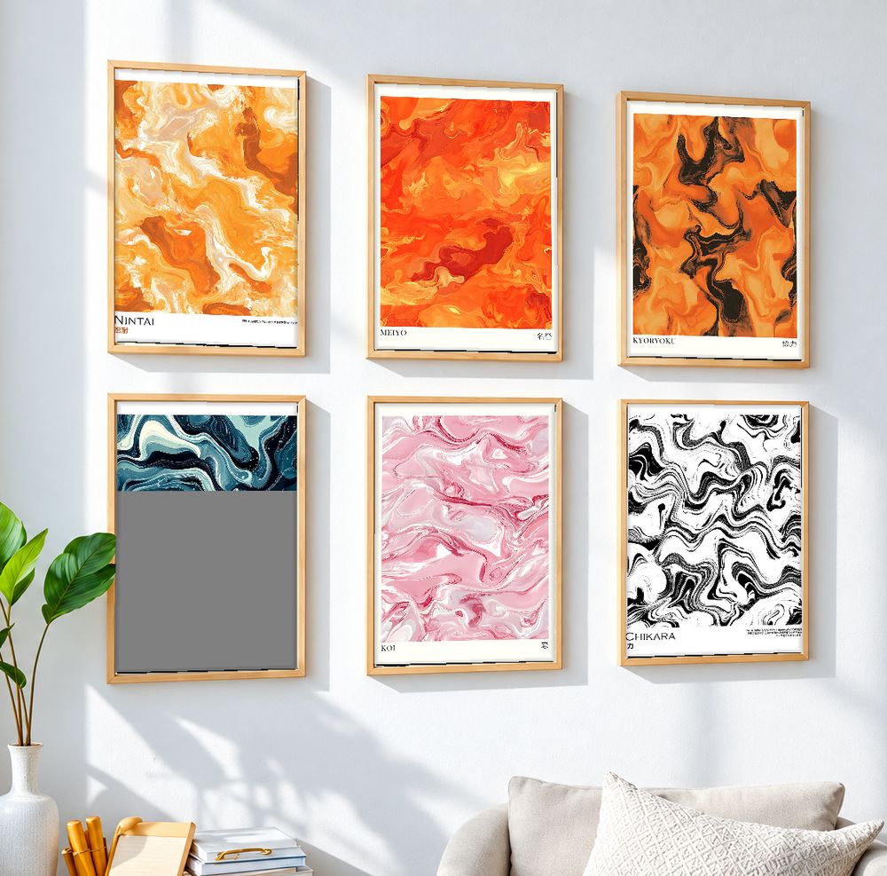 Set de cuadros decorativos que combinan