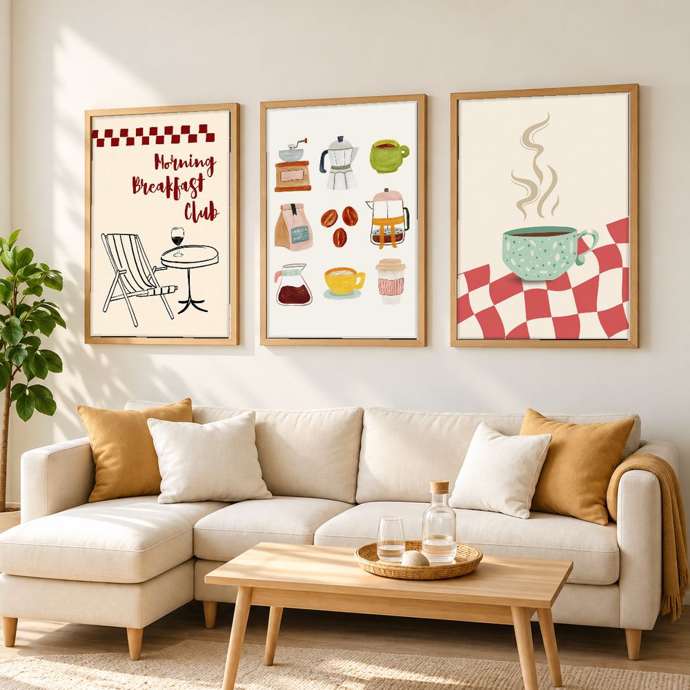 Set de cuadros decorativos que combinan