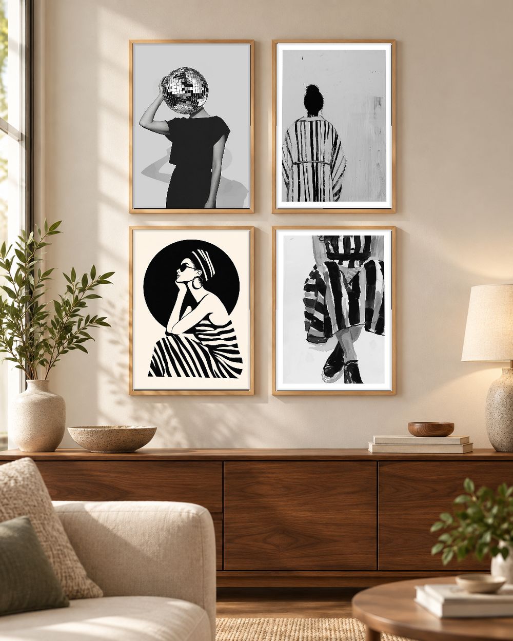 Set de cuadros decorativos que combinan