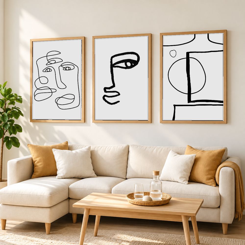 Set de cuadros decorativos que combinan