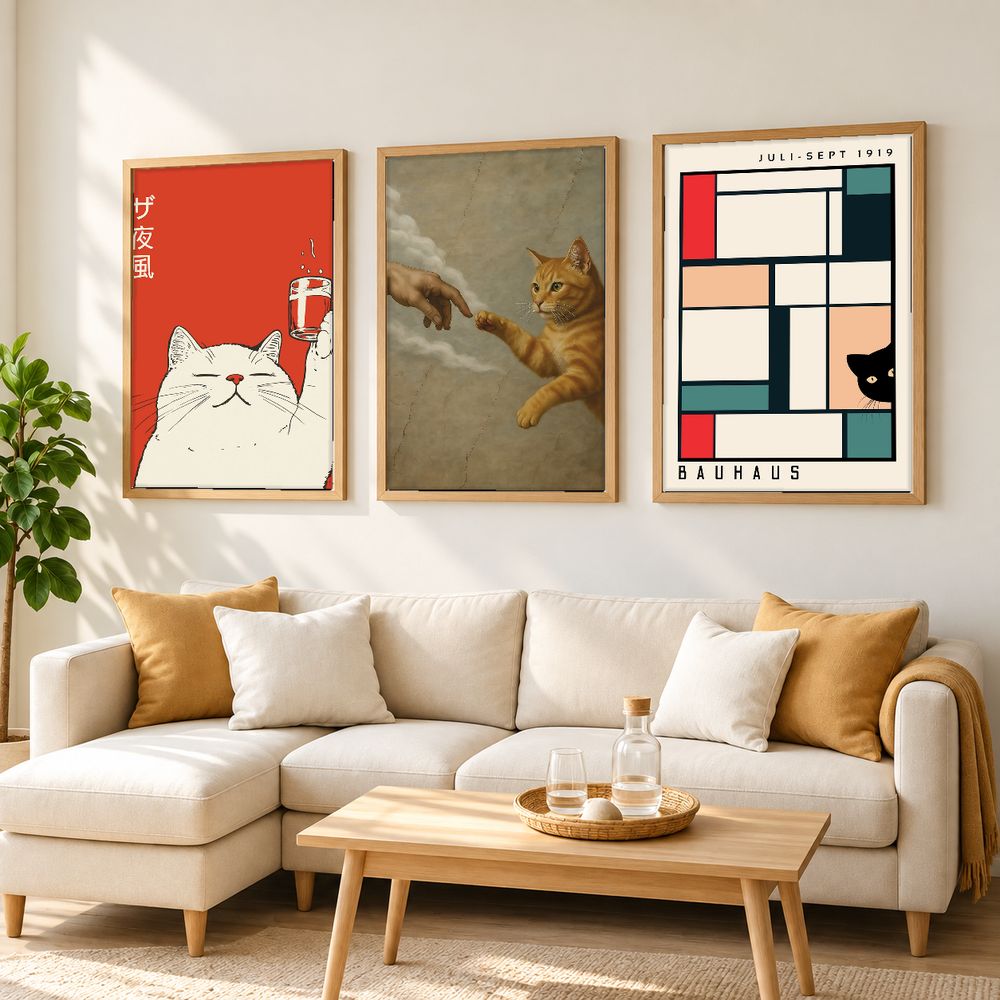 Set de cuadros decorativos que combinan