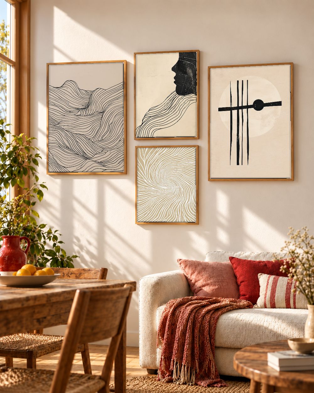 Set de cuadros decorativos que combinan