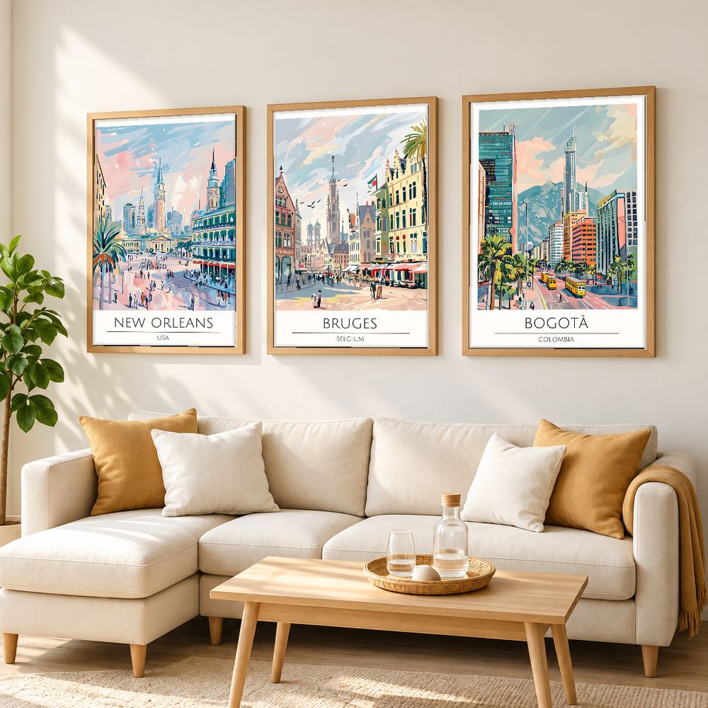 Set de cuadros decorativos que combinan