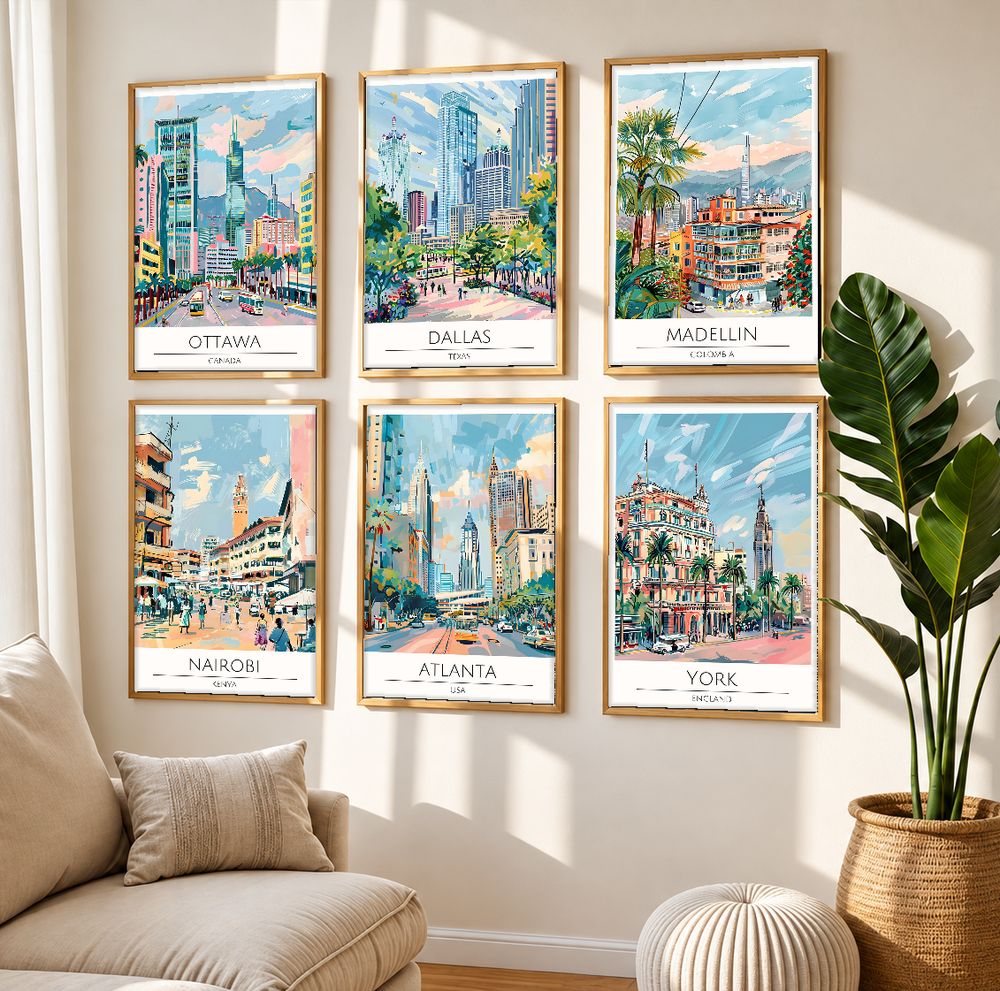 Set de cuadros decorativos que combinan