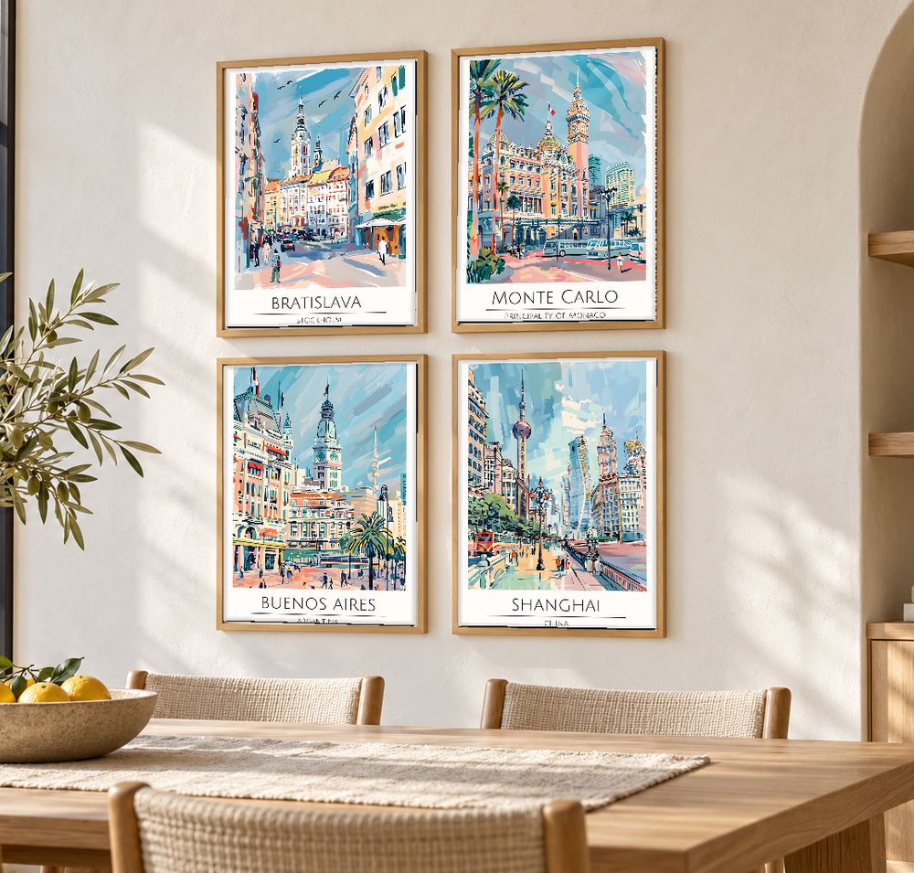Set de cuadros decorativos que combinan