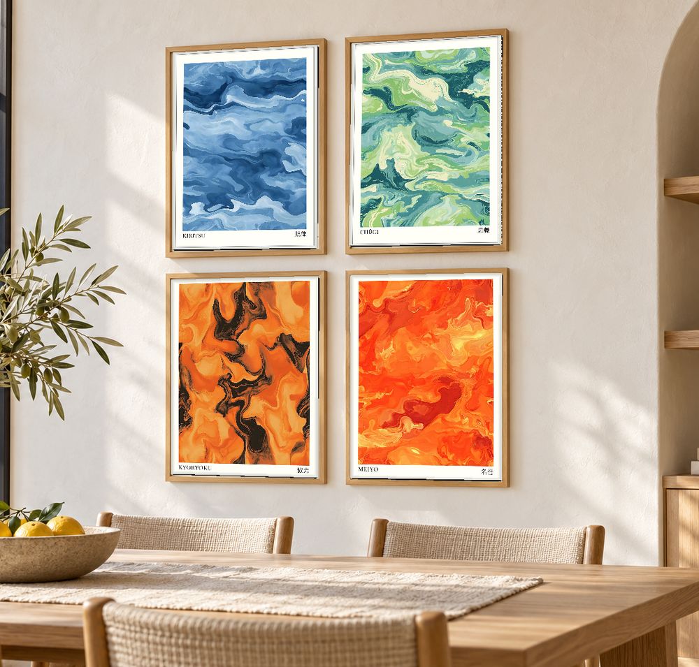 Set de cuadros decorativos que combinan