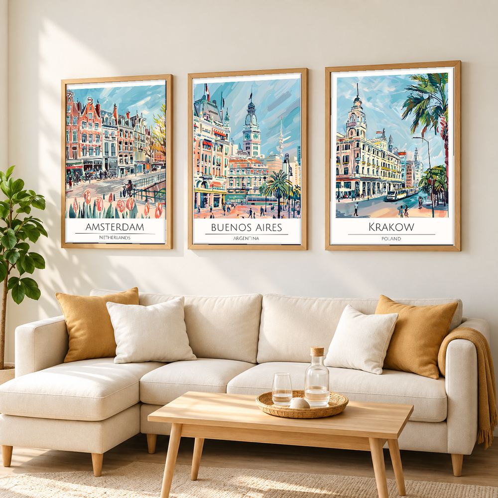 Set de cuadros decorativos que combinan