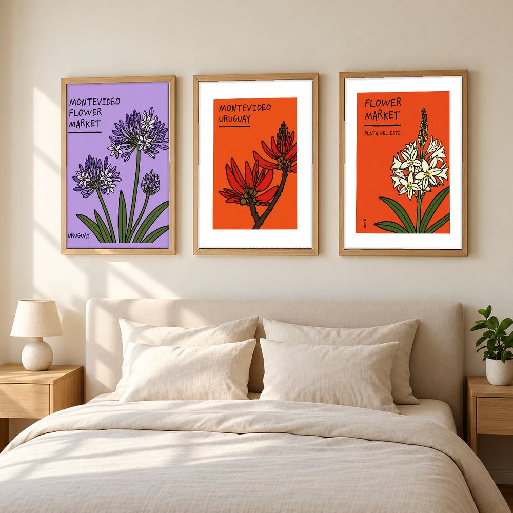Set de cuadros decorativos que combinan