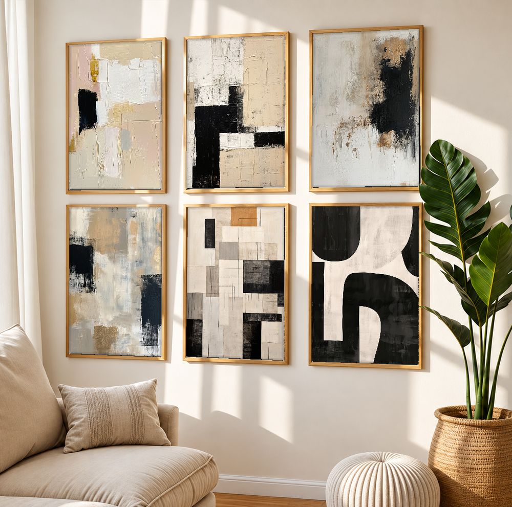Set de cuadros decorativos que combinan