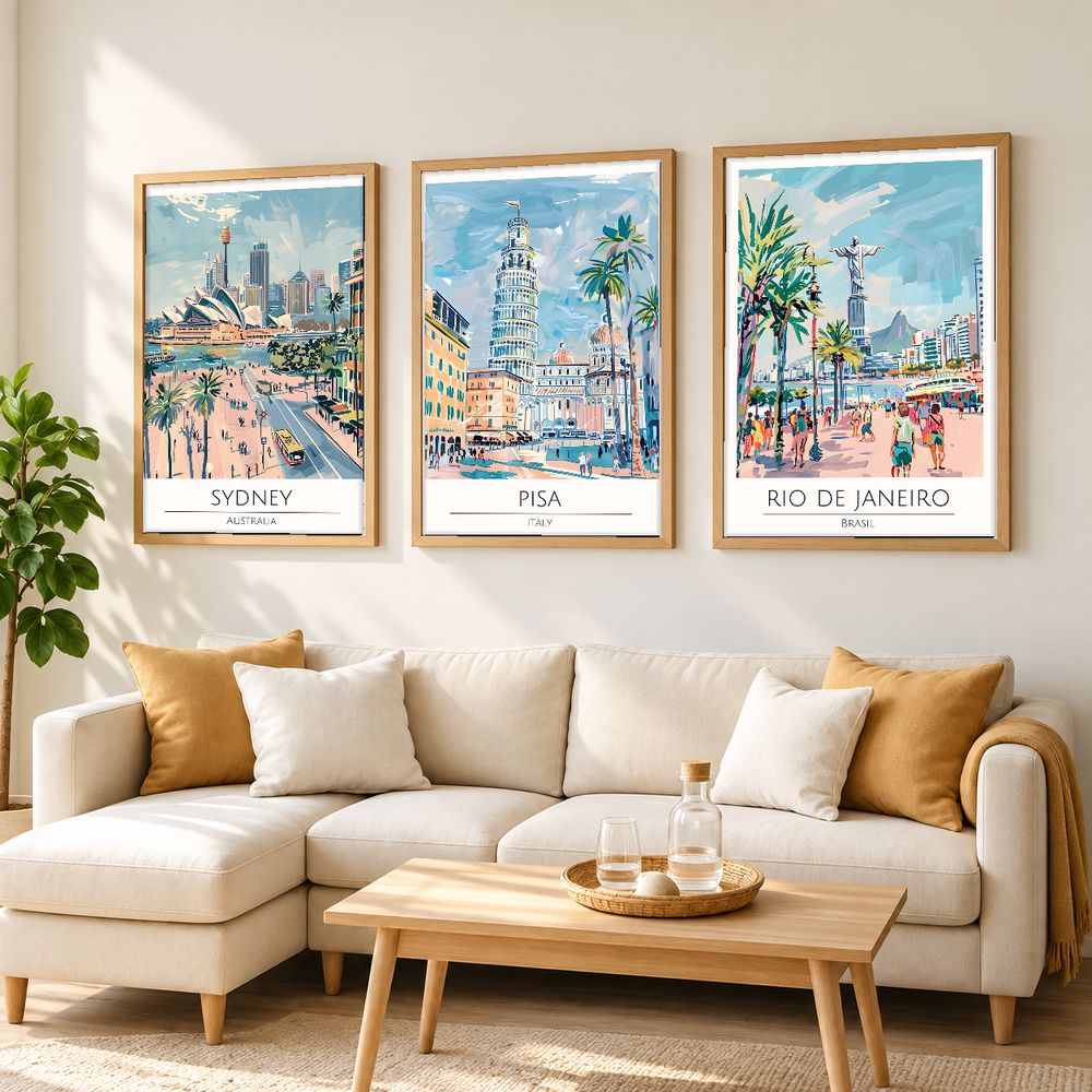Set de cuadros decorativos que combinan