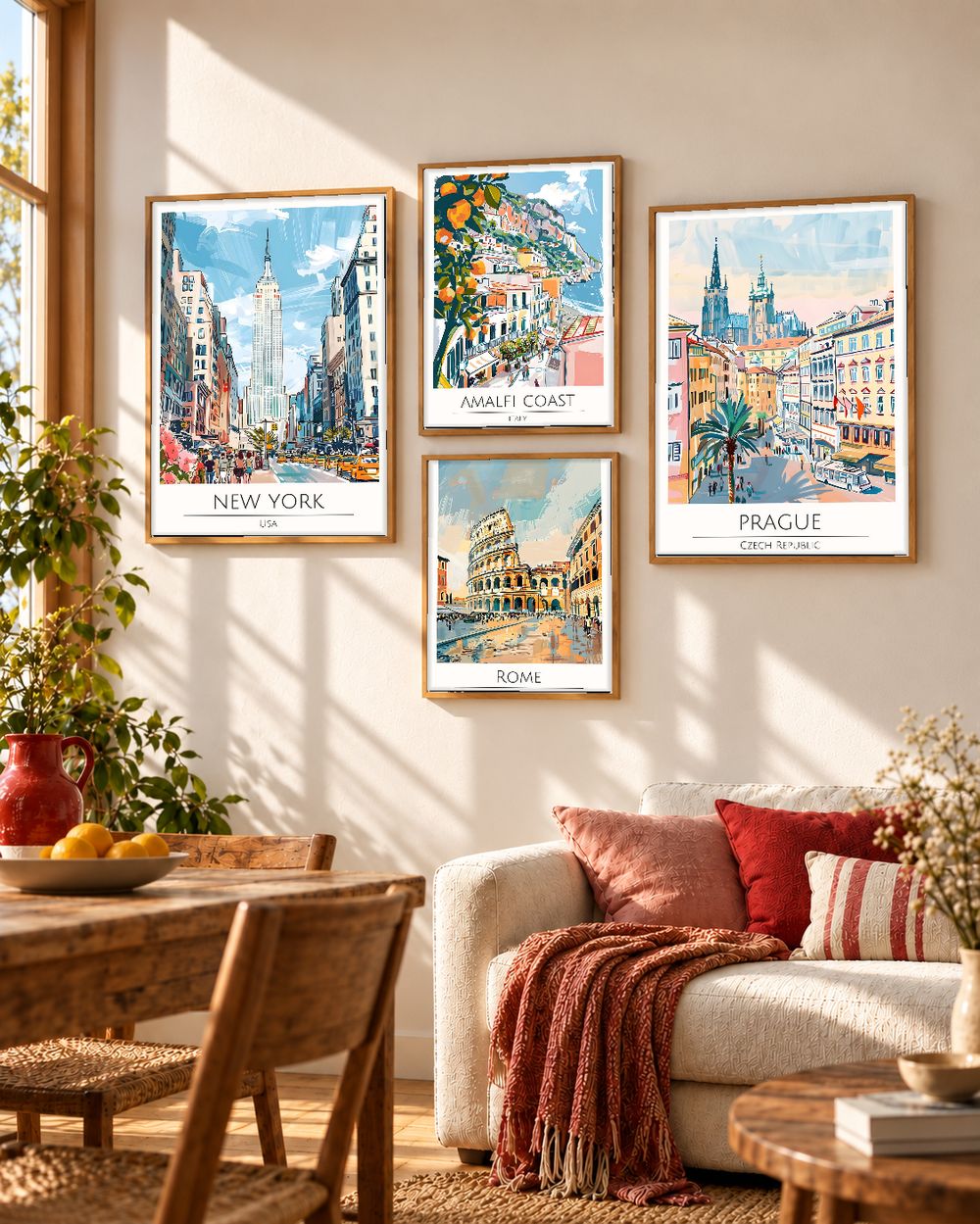 Set de cuadros decorativos que combinan