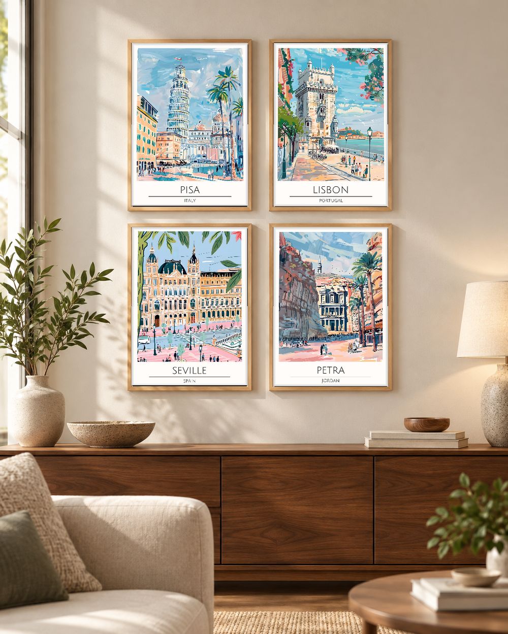 Set de cuadros decorativos que combinan