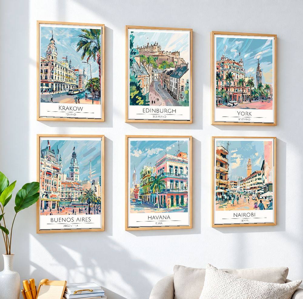 Set de cuadros decorativos que combinan