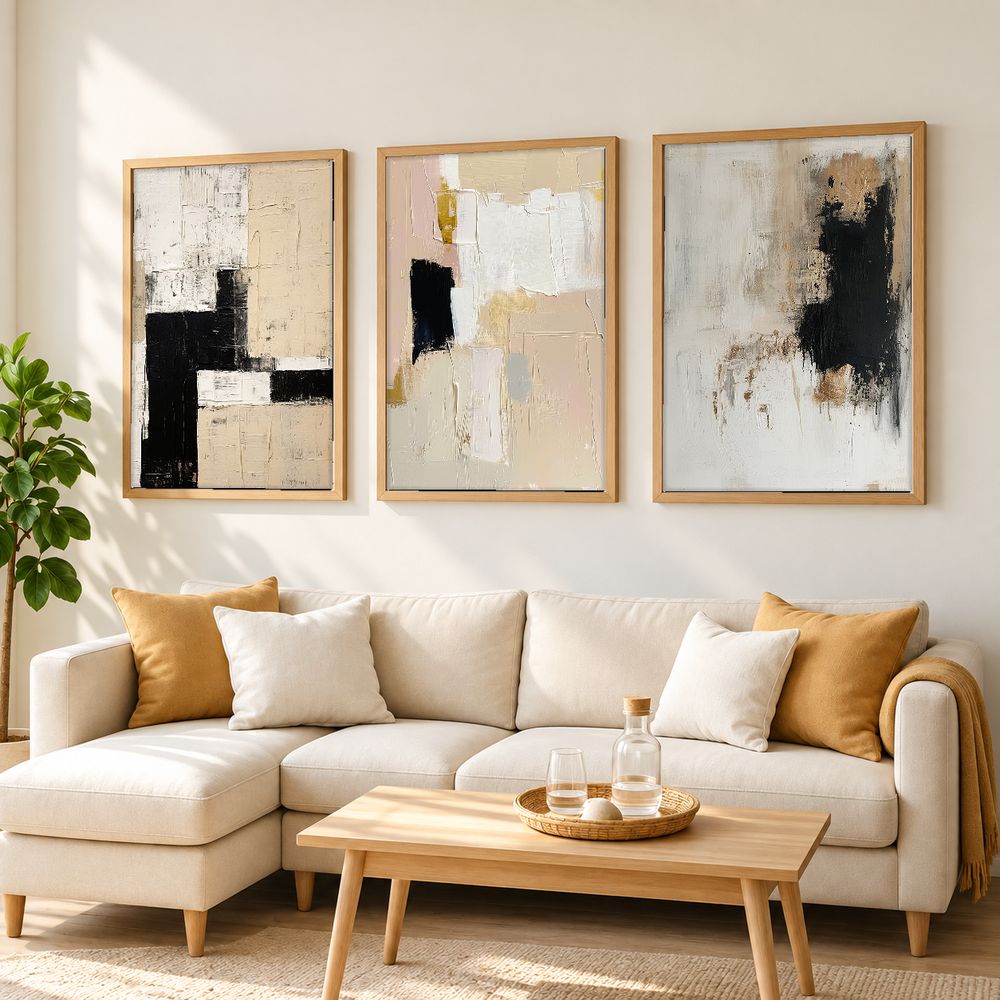 Set de cuadros decorativos que combinan