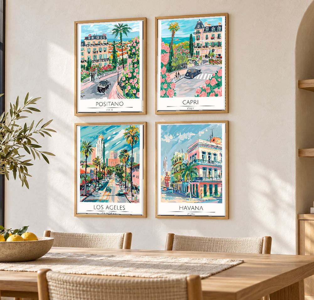 Set de cuadros decorativos que combinan