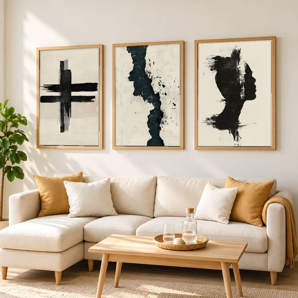 Set de cuadros decorativos que combinan