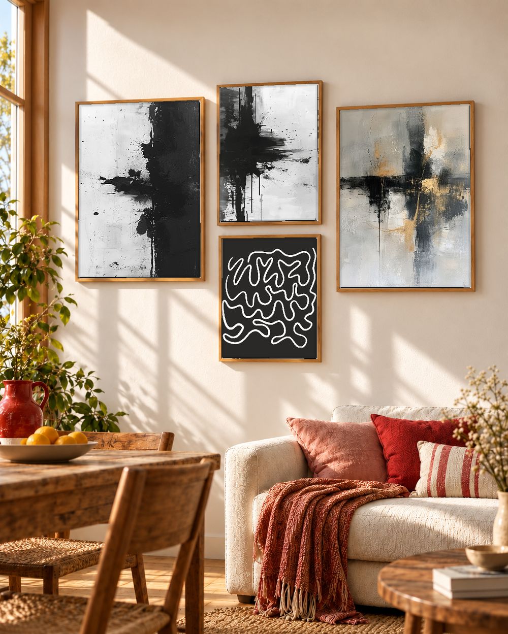 Set de cuadros decorativos que combinan