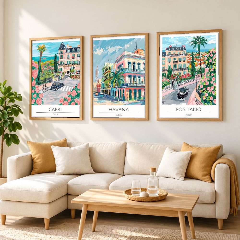 Set de cuadros decorativos que combinan