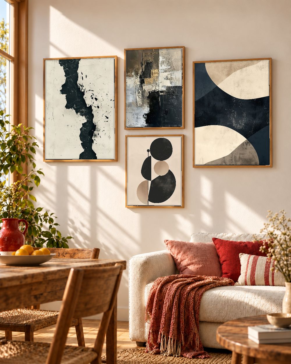 Set de cuadros decorativos que combinan