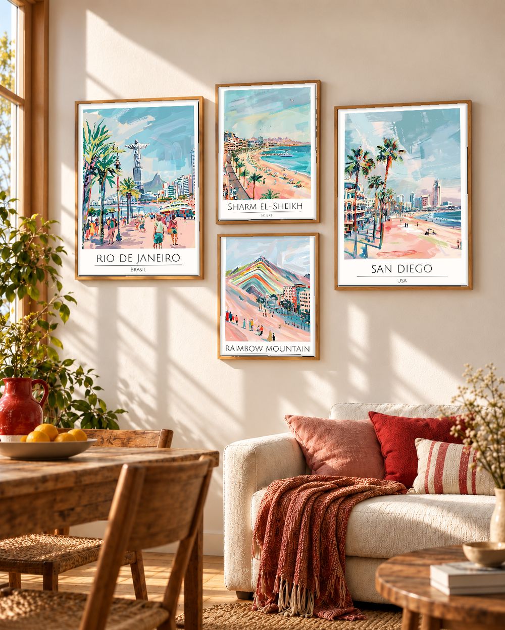 Set de cuadros decorativos que combinan