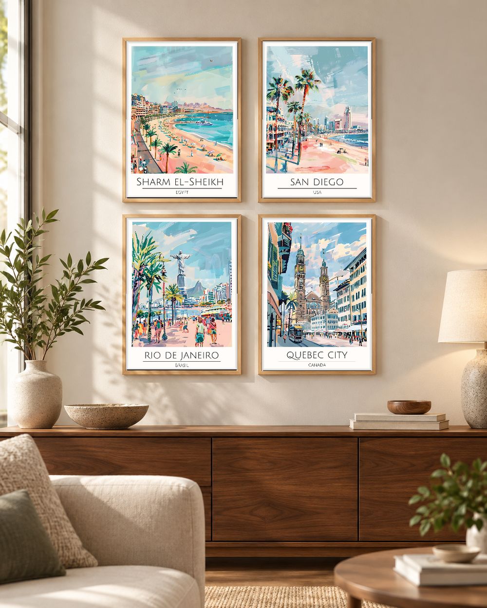 Set de cuadros decorativos que combinan
