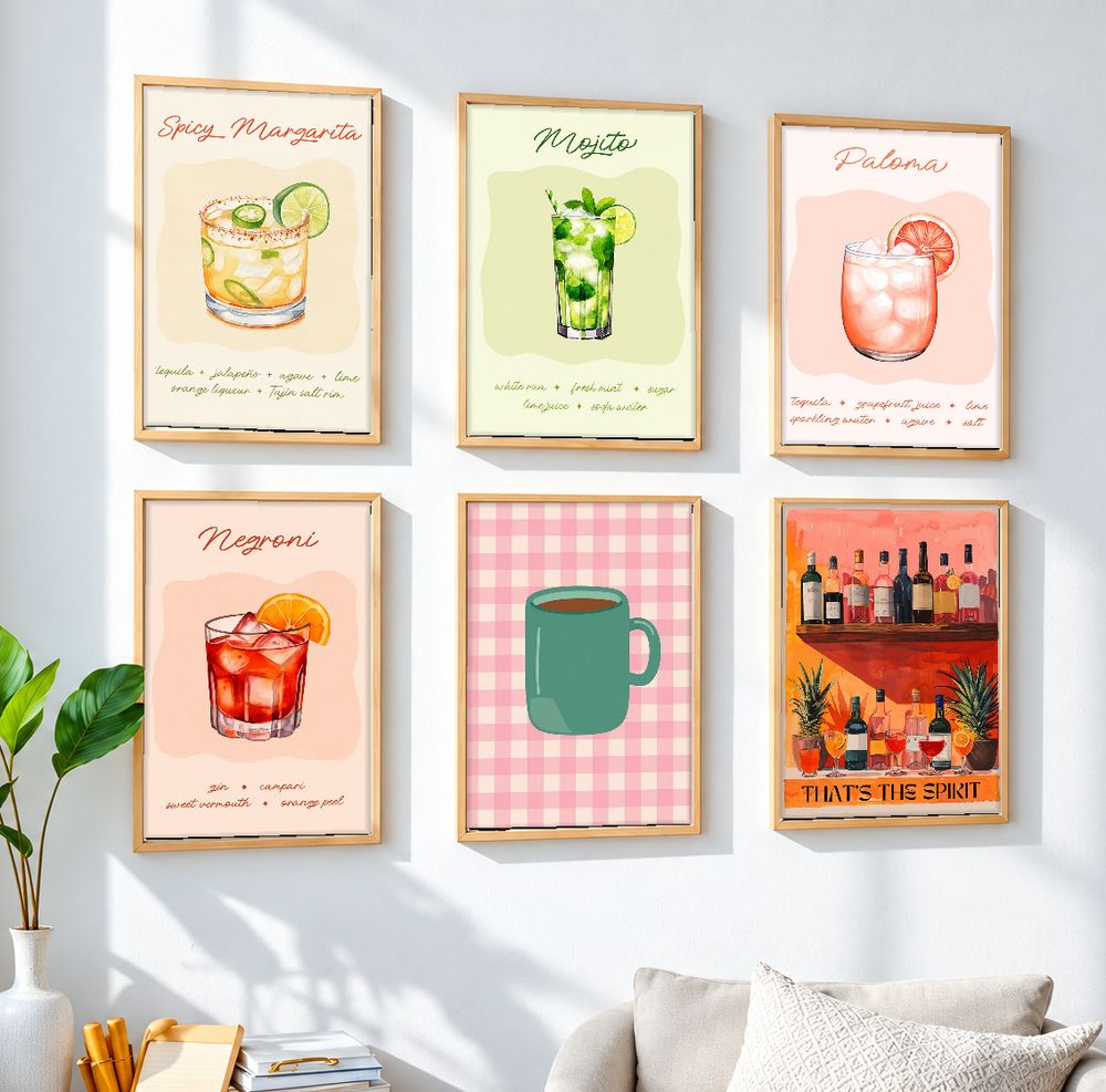 Set de cuadros decorativos que combinan