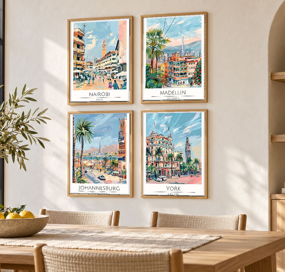 Set de cuadros decorativos que combinan