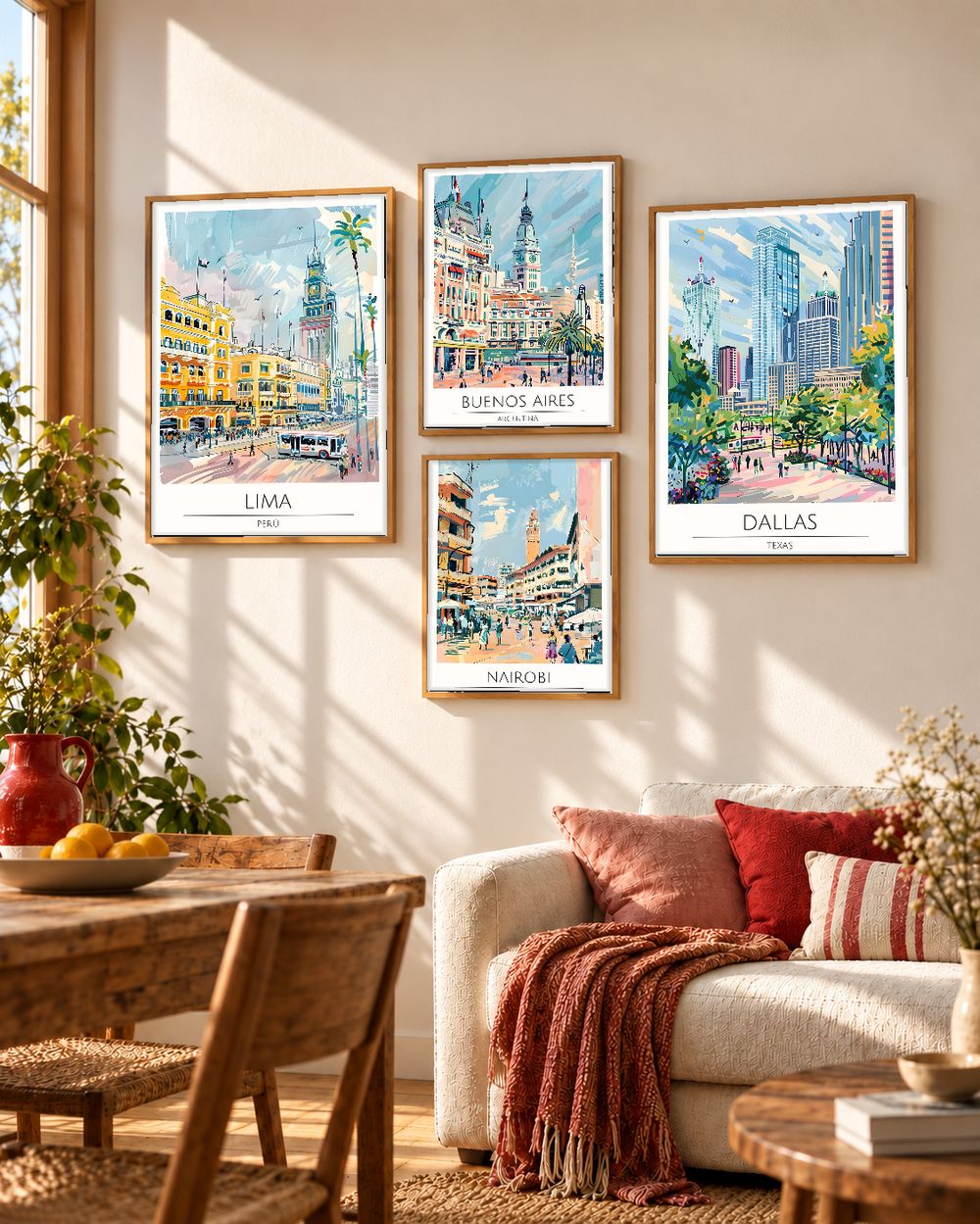 Set de cuadros decorativos que combinan